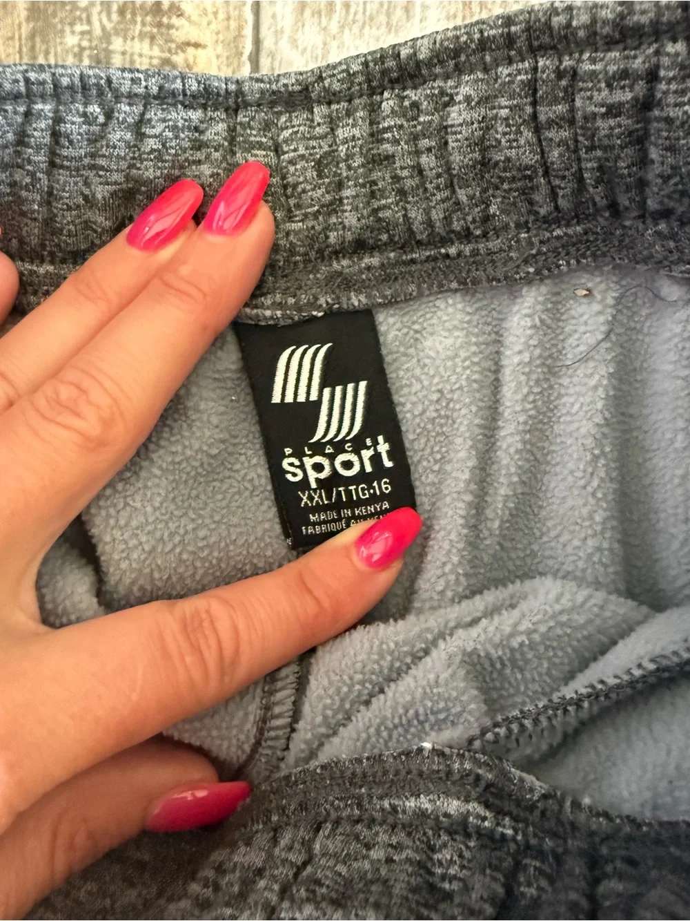 2 for $20 sale: Place Sport gray Athletic Track Pants with White Side Stripe -